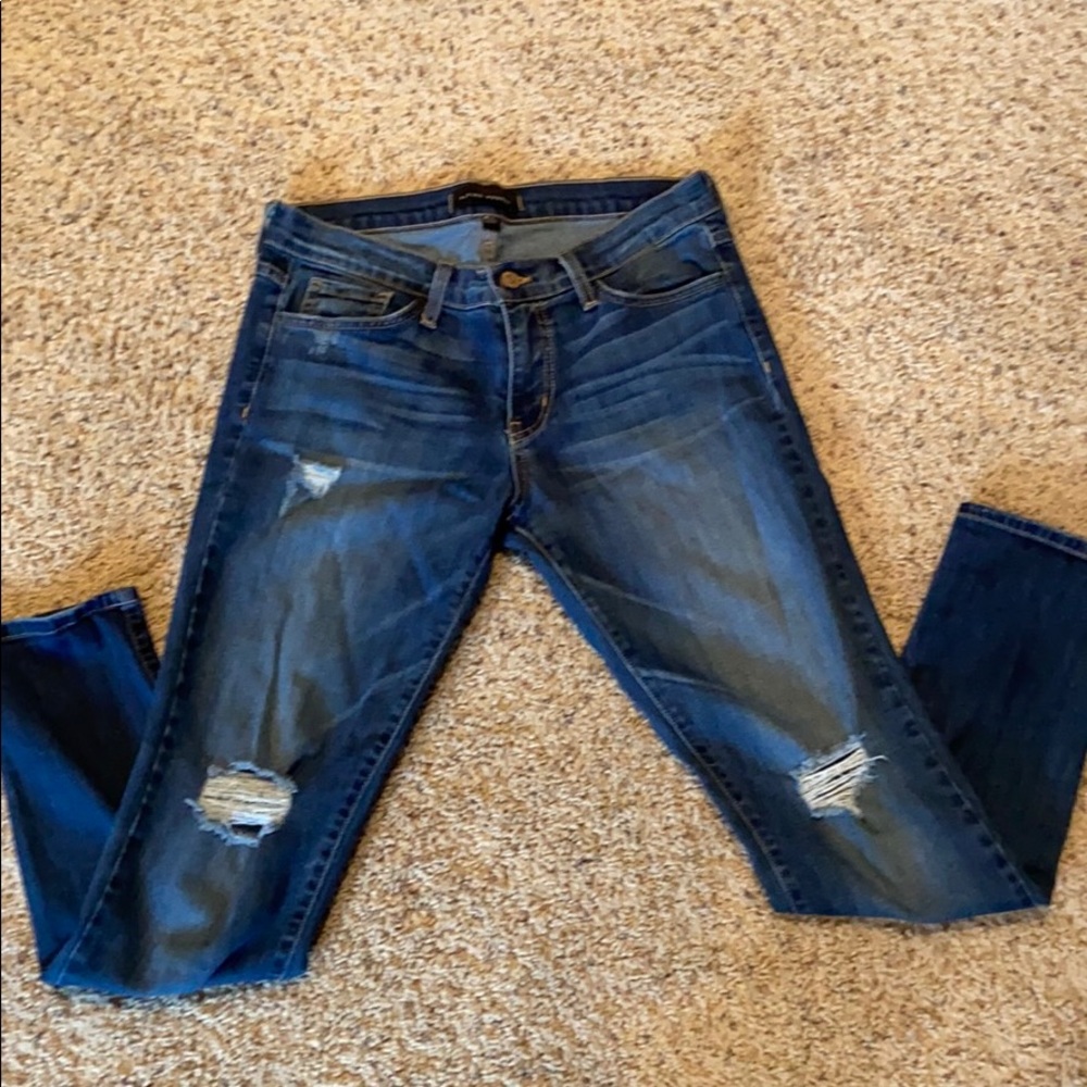 Flying monkey distressed jean